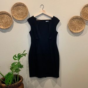 Calvin Klein black sheath dress